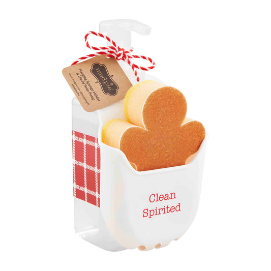 GINGERBREAD SOAP AND SPONGE HOLDER SET