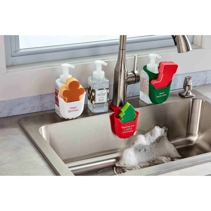 GINGERBREAD SOAP AND SPONGE HOLDER SET