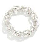 Metal Circular Chain Link Stretch Bracelet-How Cute is That? Boutique
