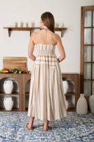 MULTI-PATTERN SPAGHETTI STRAP MIDI DRESS-How Cute is That? Boutique