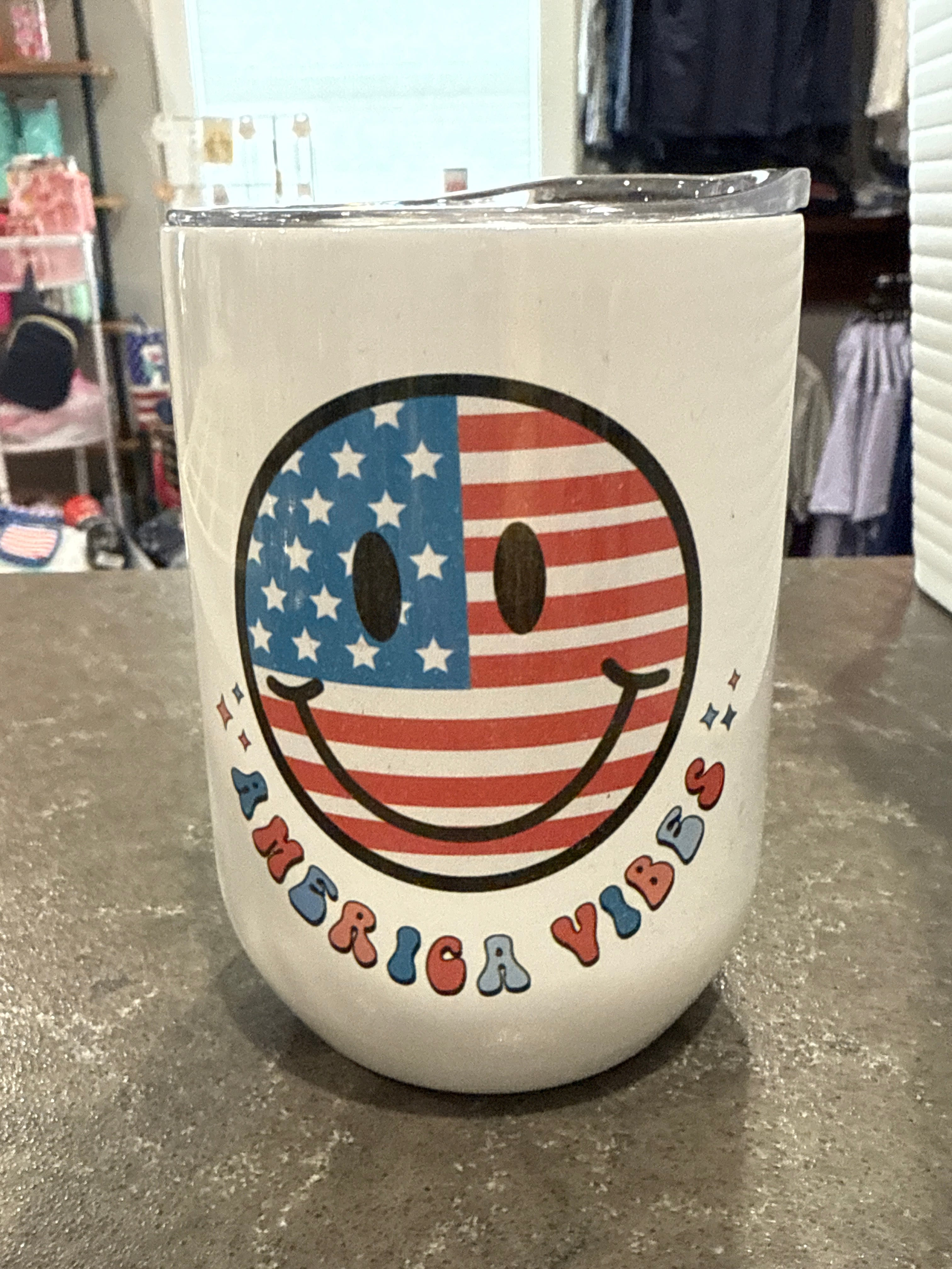 American WINE TUMBLER-How Cute is That? Boutique