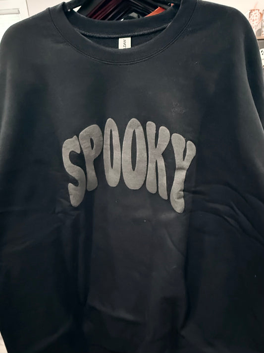 Spooky Black Puff Seeatshirt