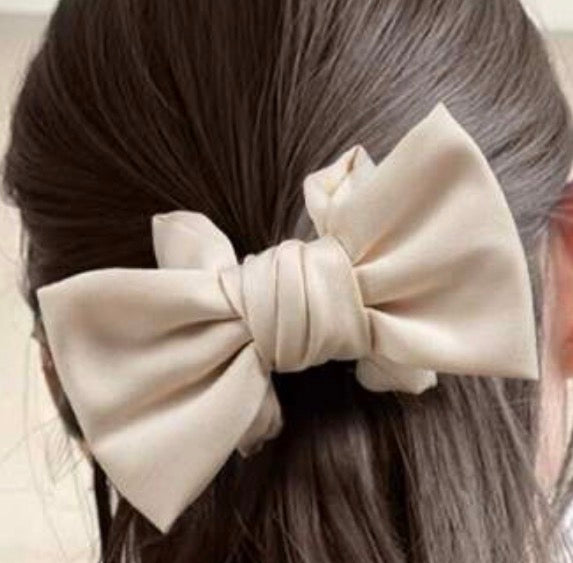 Fabric Bow Hair Claw- small-How Cute is That? Boutique
