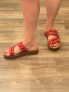Corky's Garden Party Sandals in Red-How Cute is That? Boutique