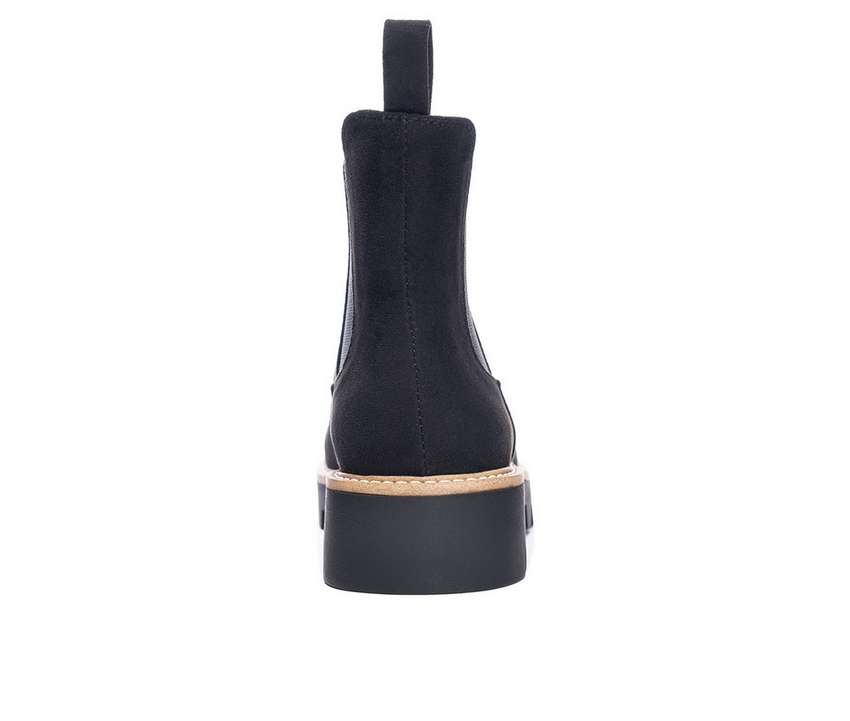Women's Chinese Laundry Piper Chelsea Boots in BLACK-How Cute is That? Boutique