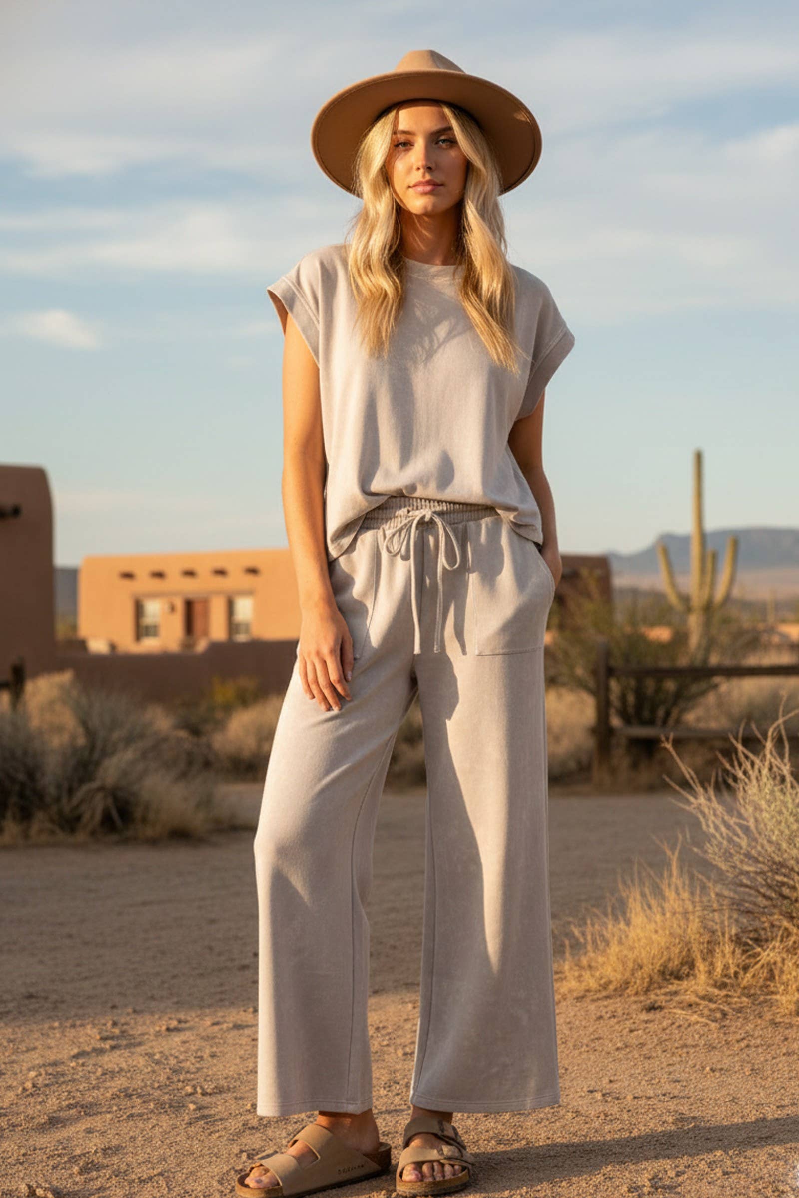 Mineral Wash Lounge Set-How Cute is That? Boutique