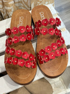 Corky's Garden Party Sandals in Red-How Cute is That? Boutique