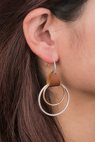Metal Tone Circle Earrings-How Cute is That? Boutique