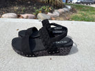 Corky's Black with Leopard Sandals-How Cute is That? Boutique