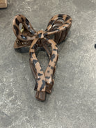 Large Leopard Bow Shaped Claw Clip-How Cute is That? Boutique