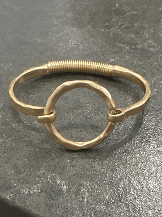 Circle GOLD BANGLE BRACELET