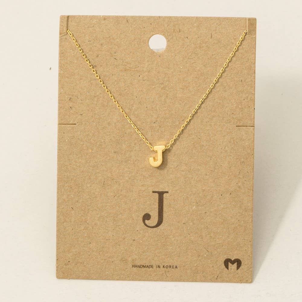 Initial Pendant Necklace-How Cute is That? Boutique