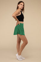 Wide Band Tennis Skirt with Zippered Back Pocket-How Cute is That? Boutique