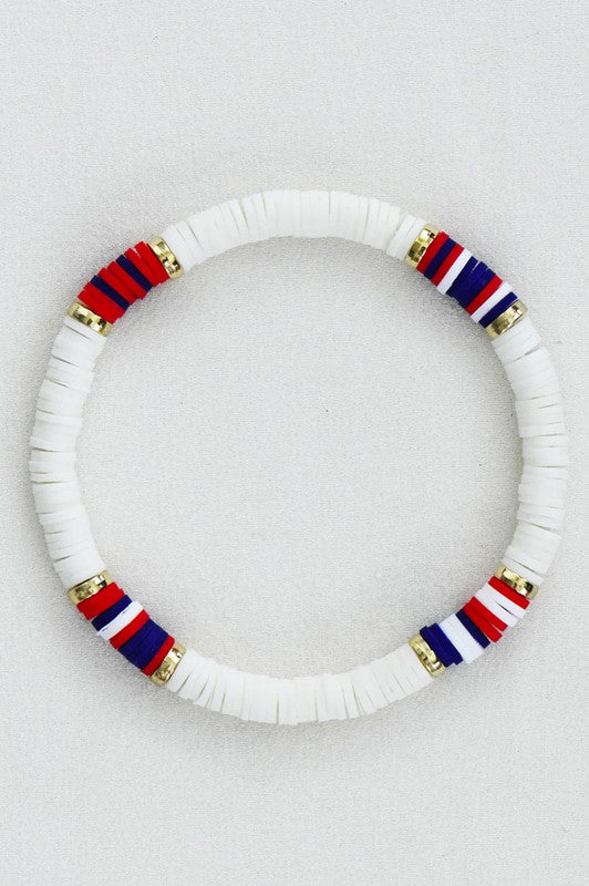 Americana Patriotic Sead Bracelet-How Cute is That? Boutique