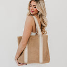 Ruby Raffia Tote Bag-How Cute is That? Boutique