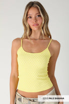 Polka Dot Strap Cami- Nikibiki-How Cute is That? Boutique
