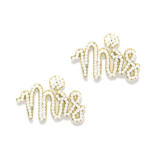 Mrs. Earrings- Beaded