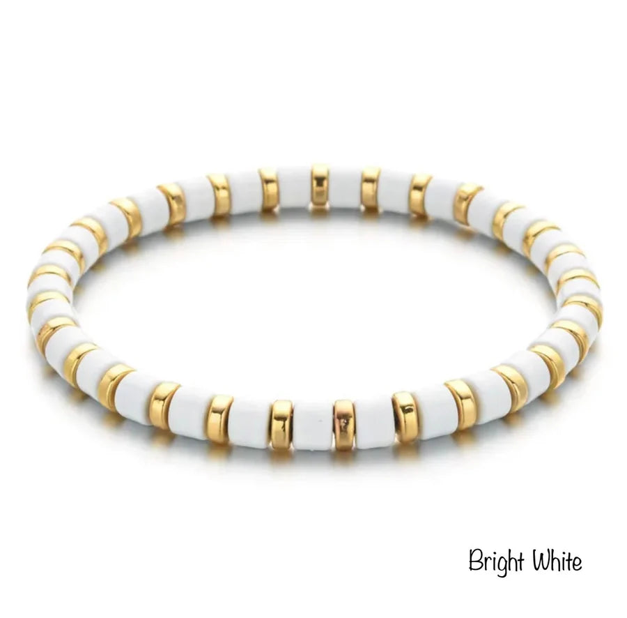 Enamel Beaded Charm Bar Bracelets-How Cute is That? Boutique