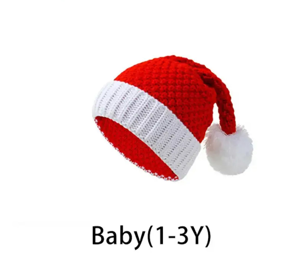 Santa Winter Hat Set- Mama and Mini Set
