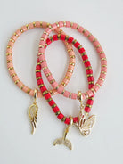 Enamel Beaded Charm Bar Bracelets-How Cute is That? Boutique
