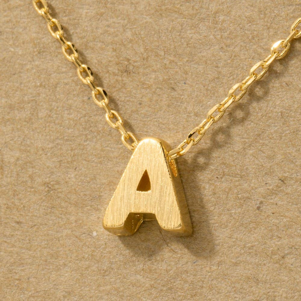 Initial Pendant Necklace-How Cute is That? Boutique