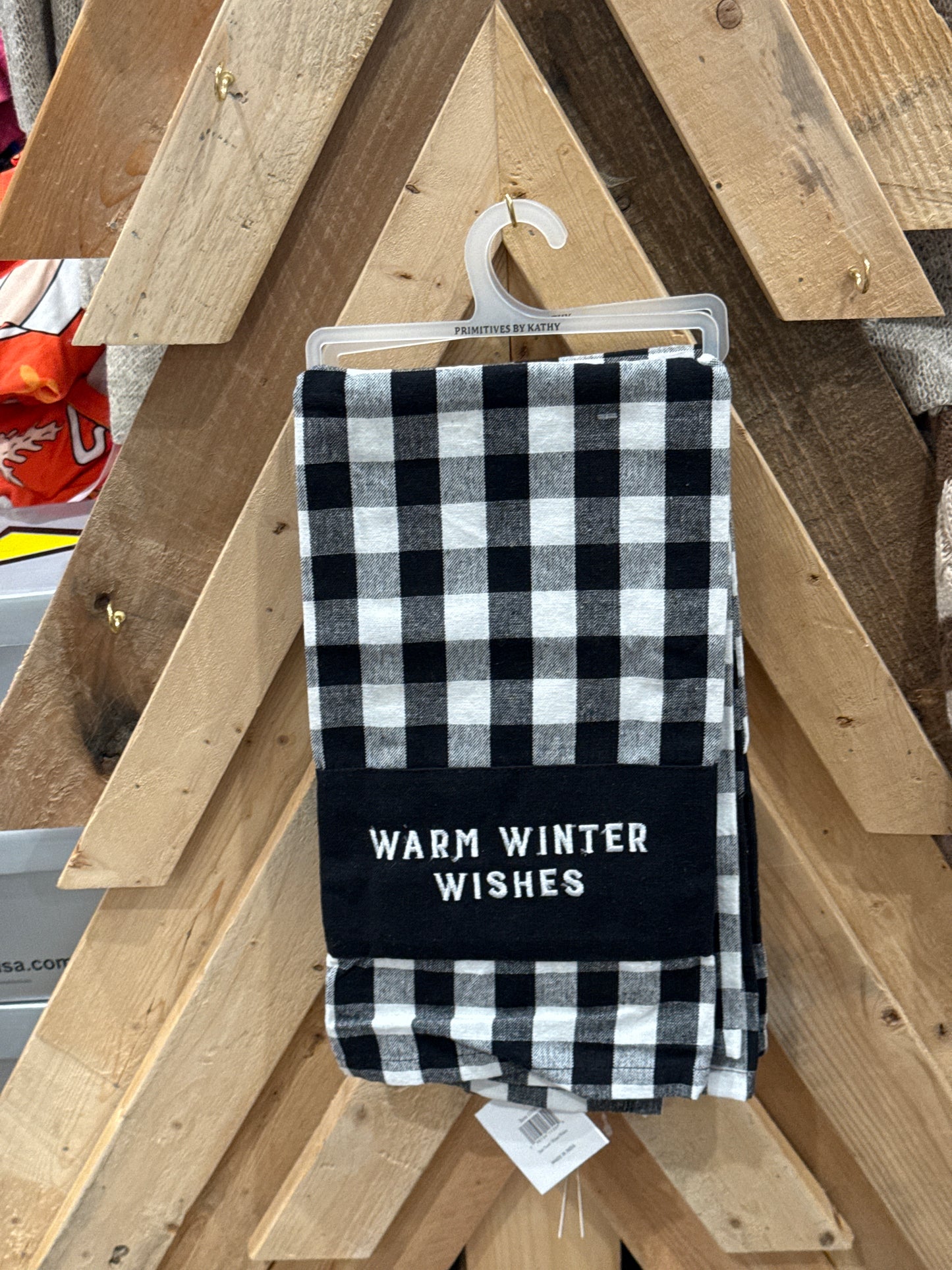 Warm Winter wishes Christmas Kitchen Towel