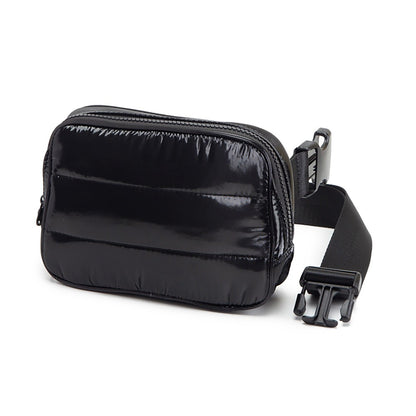 Glossy Puffer Belt Bag