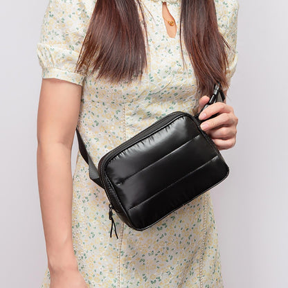 Glossy Puffer Belt Bag