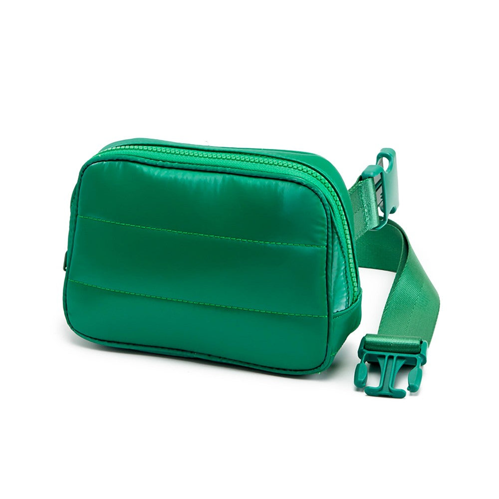 Glossy Puffer Belt Bag-How Cute is That? Boutique