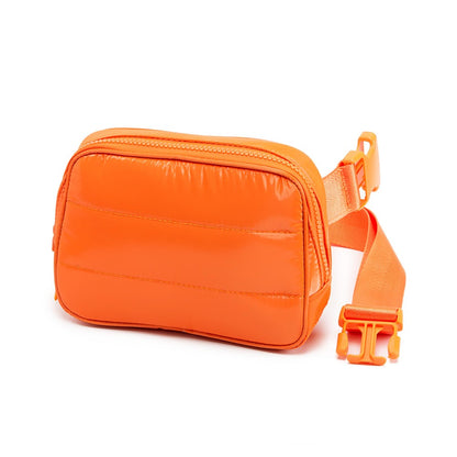 Glossy Puffer Belt Bag