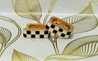 Black & White Checkered Square Hoops-How Cute is That? Boutique
