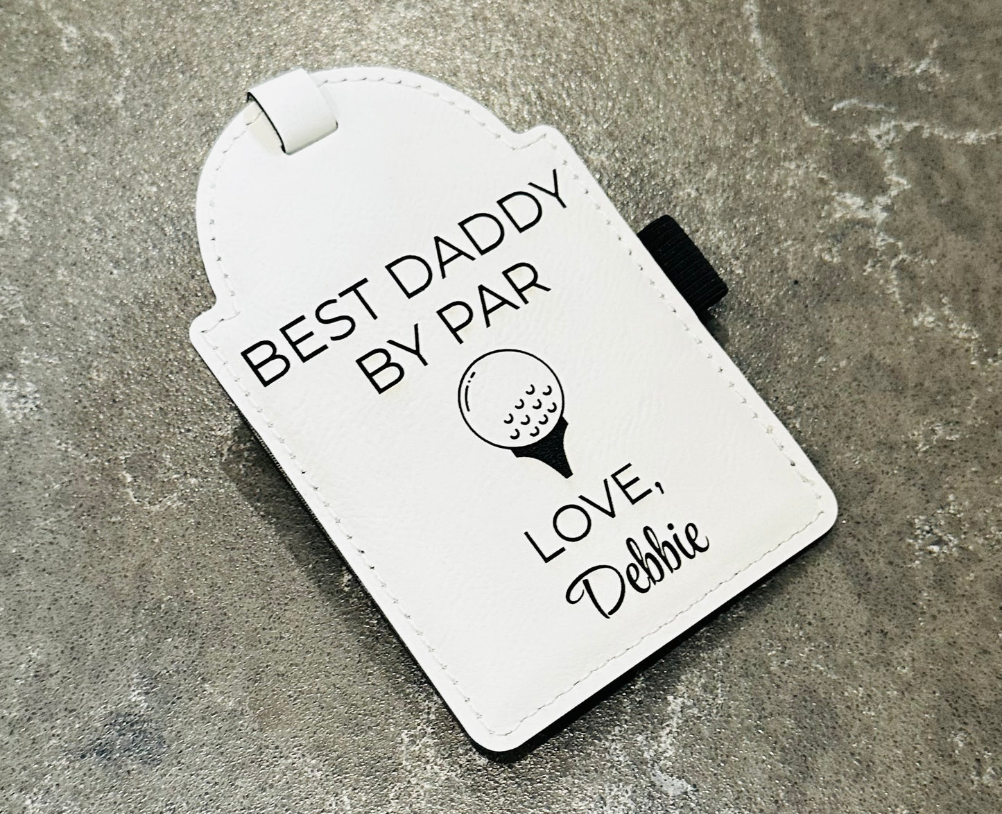 Personalized Golf Tee Holder Tag