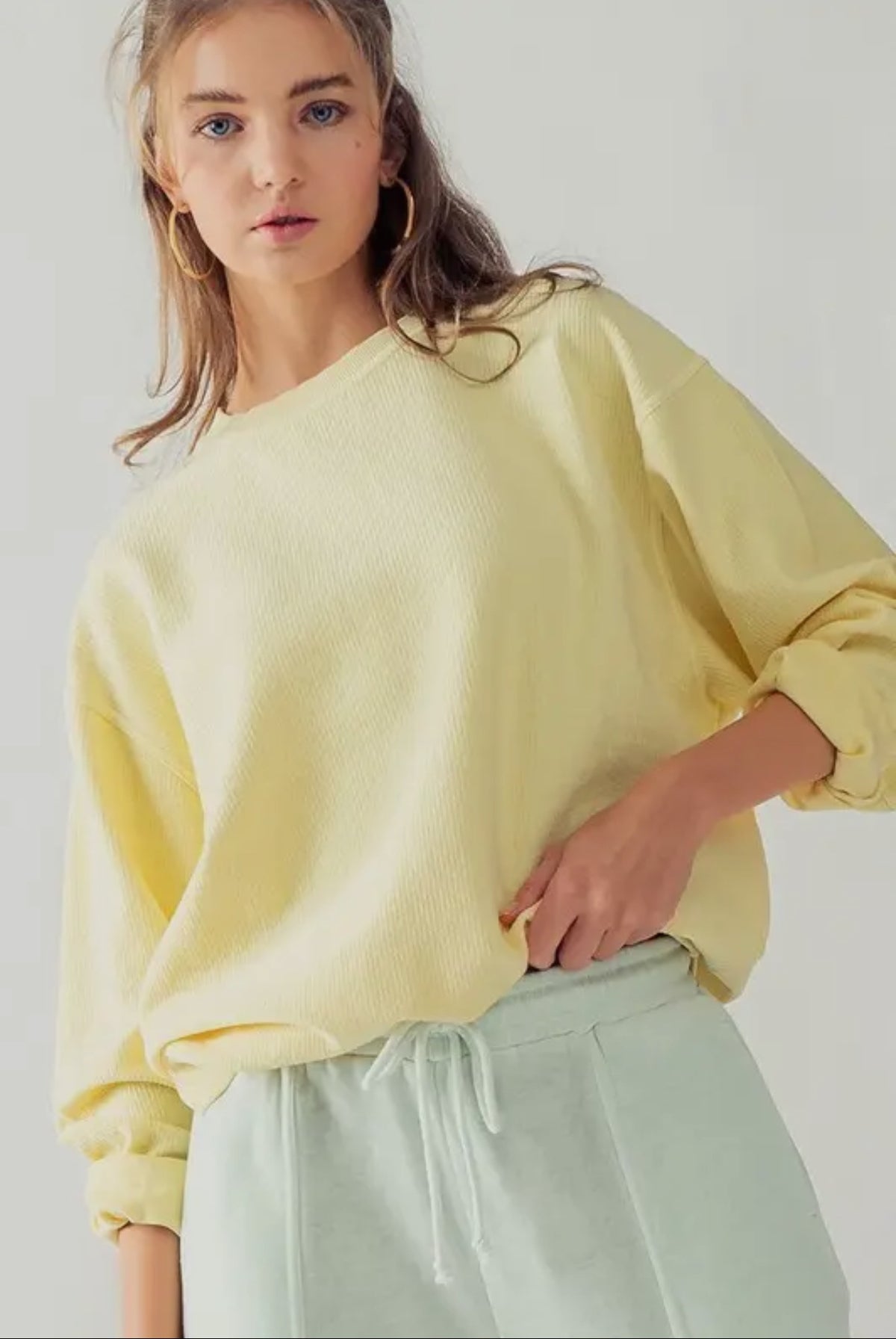 Emily Oversized Vintage Wash Sweater-How Cute is That? Boutique