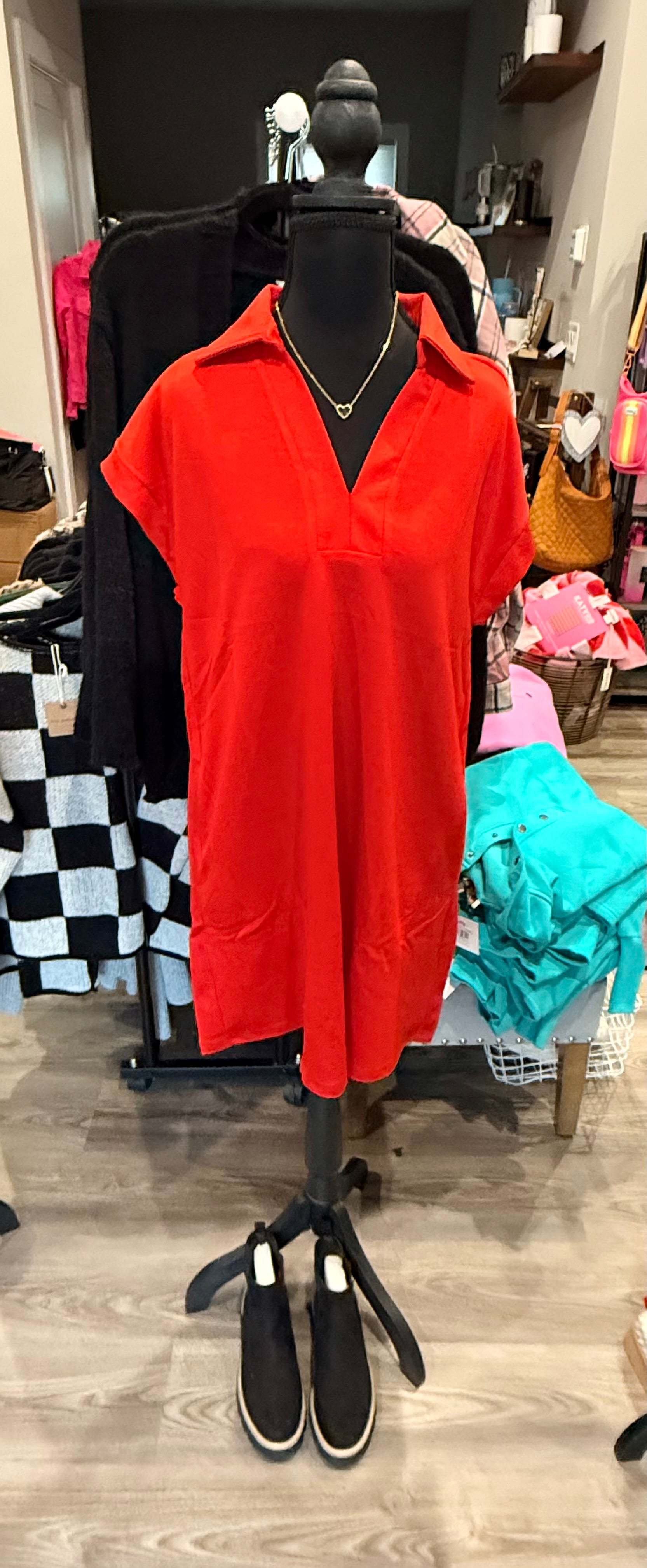 Red Dress-How Cute is That? Boutique