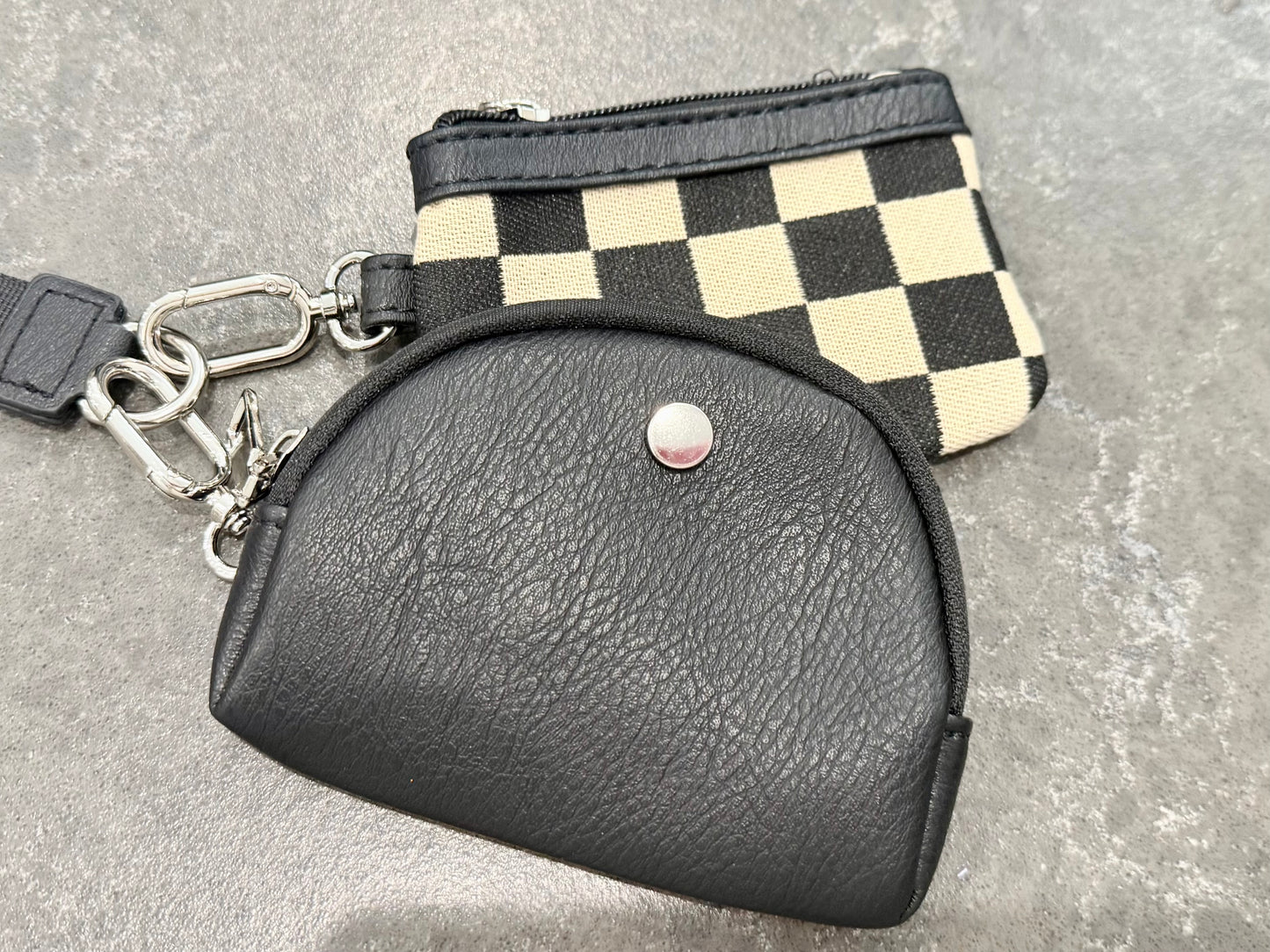 PU Keather keychain with Wrist Wallets