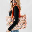 Presley Puffer Quilted Tote Bag With Pouch-How Cute is That? Boutique