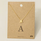 Initial Pendant Necklace-How Cute is That? Boutique