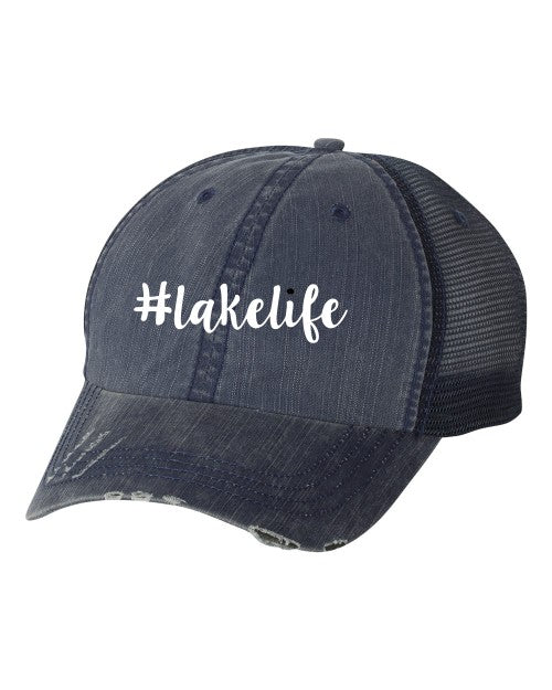 Lake Life Embroidered Trucker Hat