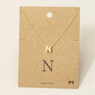 Initial Pendant Necklace-How Cute is That? Boutique