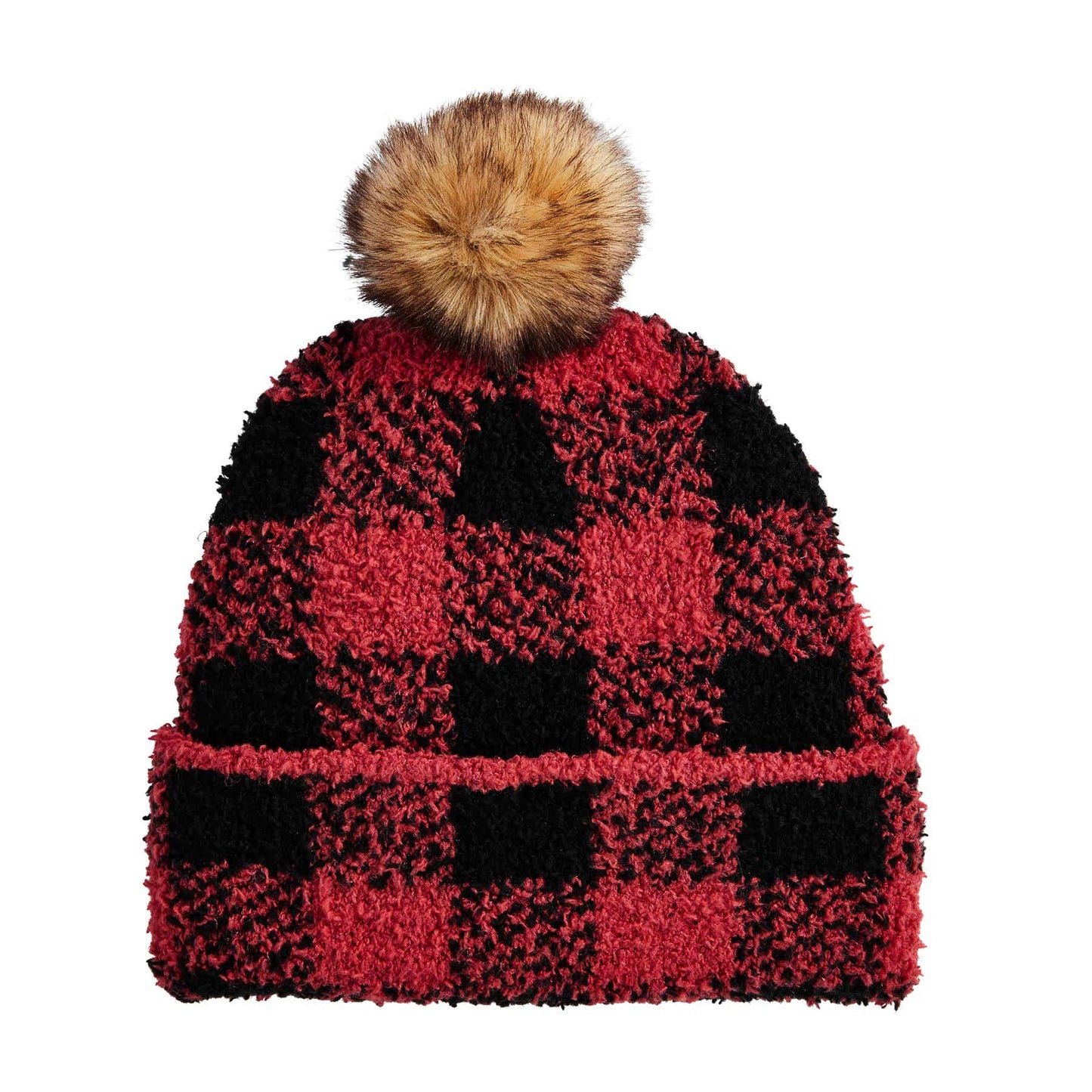 CHENILLE RED BUFFALO CHECK HAT