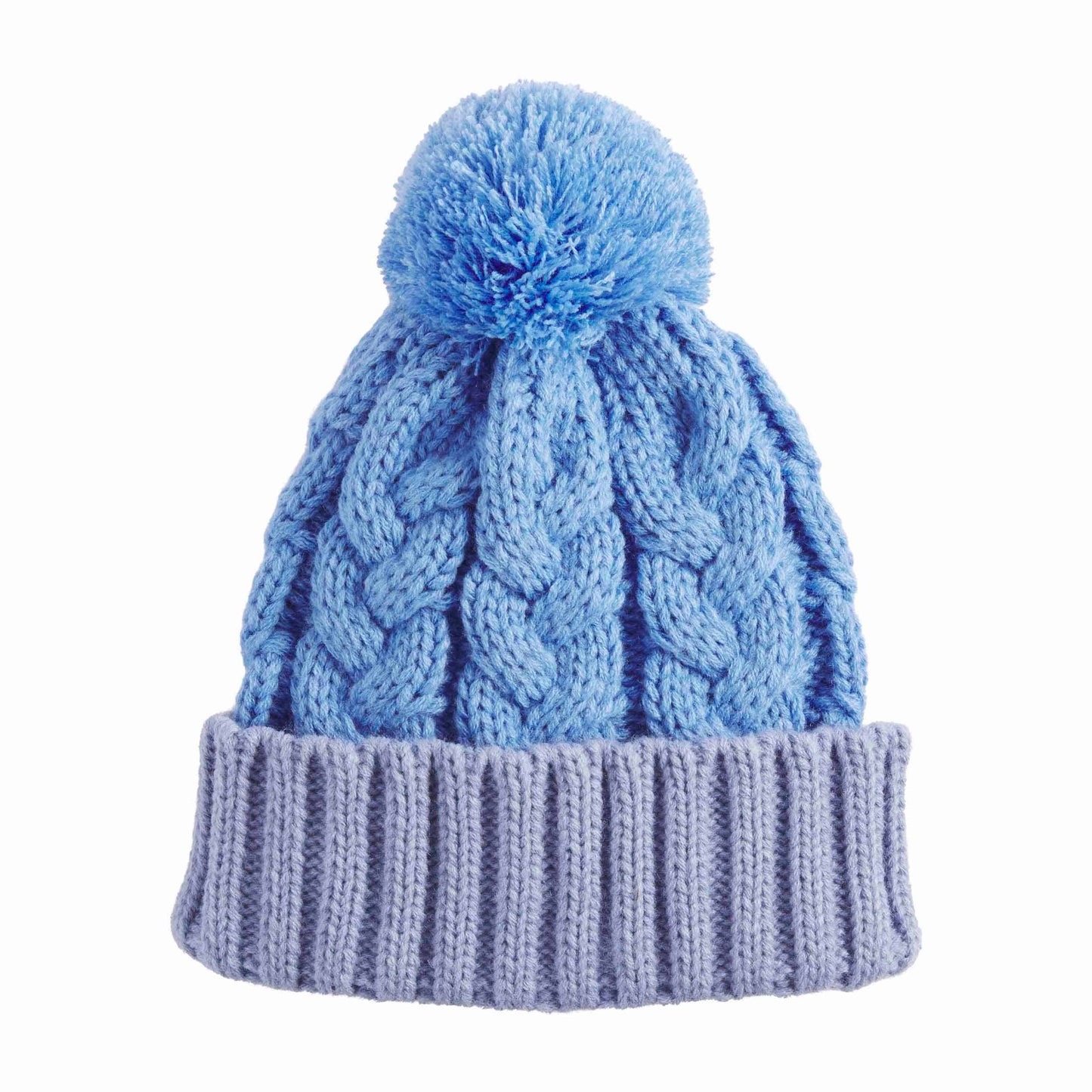 COLOR BLOCK BEANIE HAT in BLUE