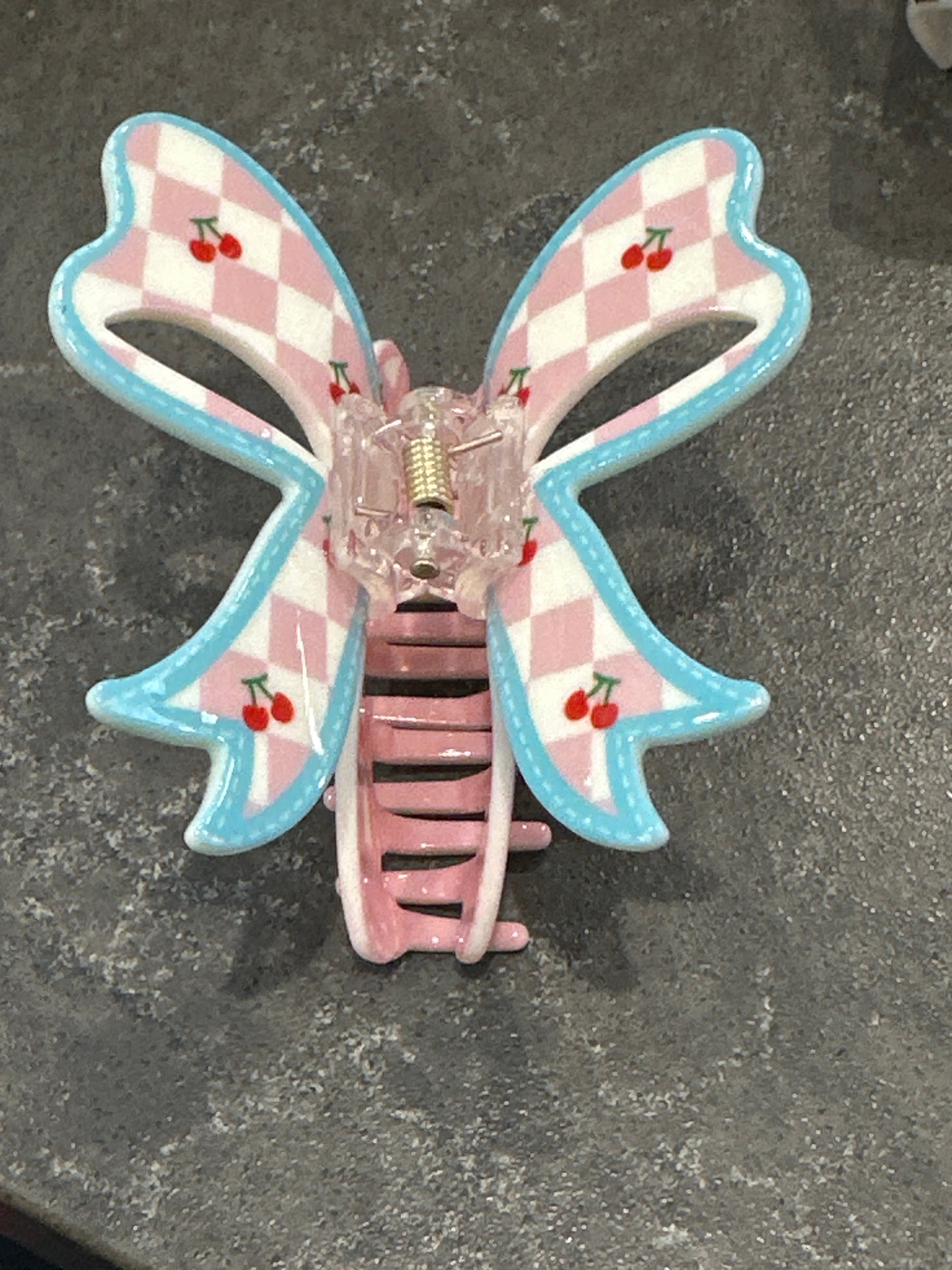 Cherries Bow Claw Clip-How Cute is That? Boutique