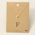 Initial Pendant Necklace-How Cute is That? Boutique