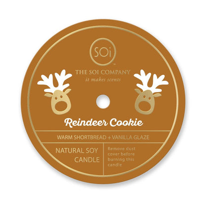 Reindeer Cookie Holiday Confetti Icon 12oz Candle