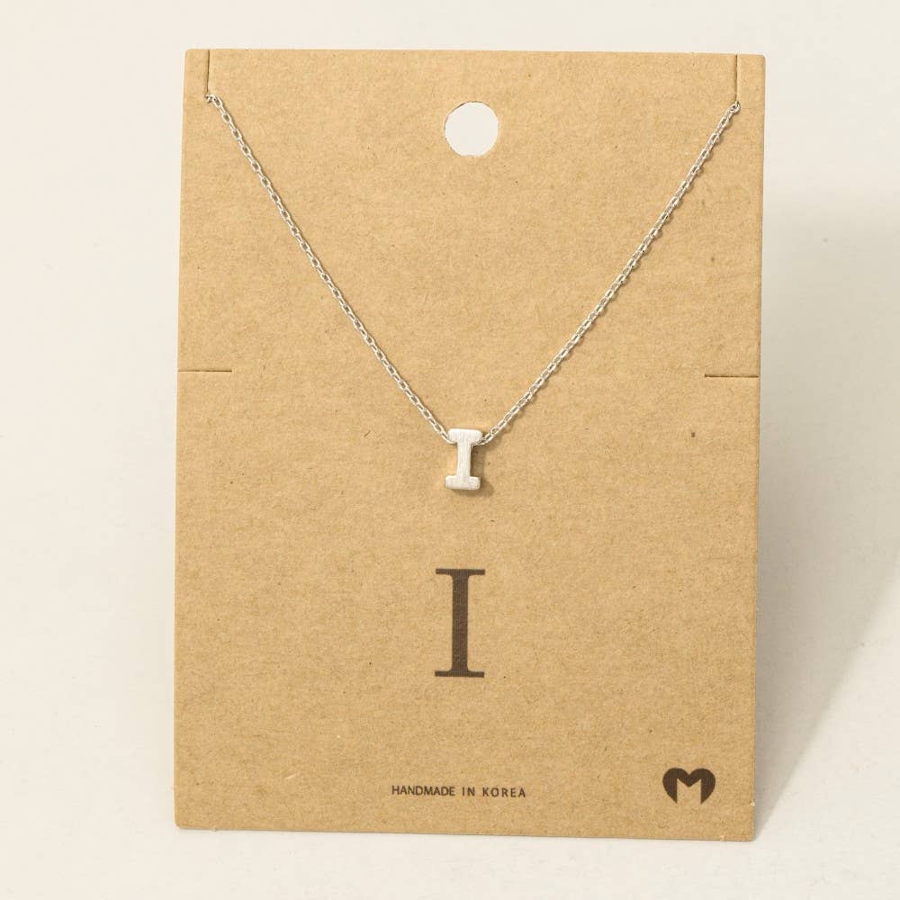 Initial Pendant Necklace-How Cute is That? Boutique