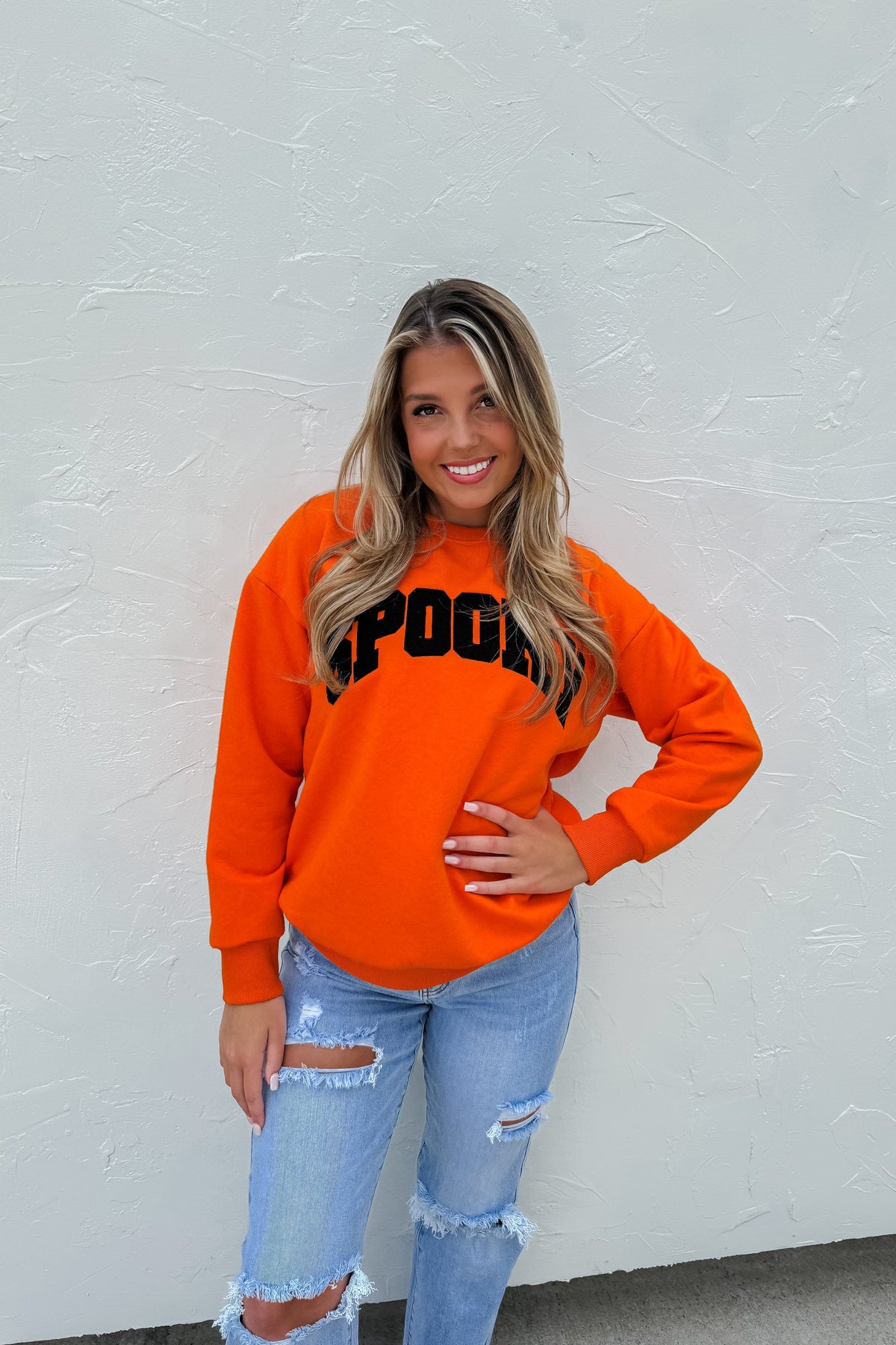 Blakeley Spooky Sweatshirt-How Cute is That? Boutique