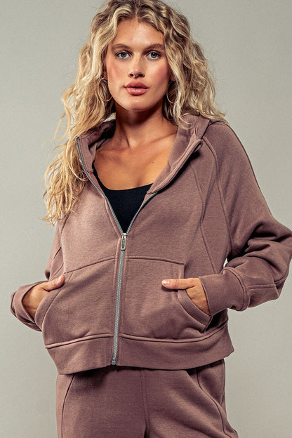 The Athlete Zip Up Hoodie Jacket