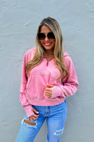 Easy Does It Pullover Hoodie Sweatshirt-How Cute is That? Boutique