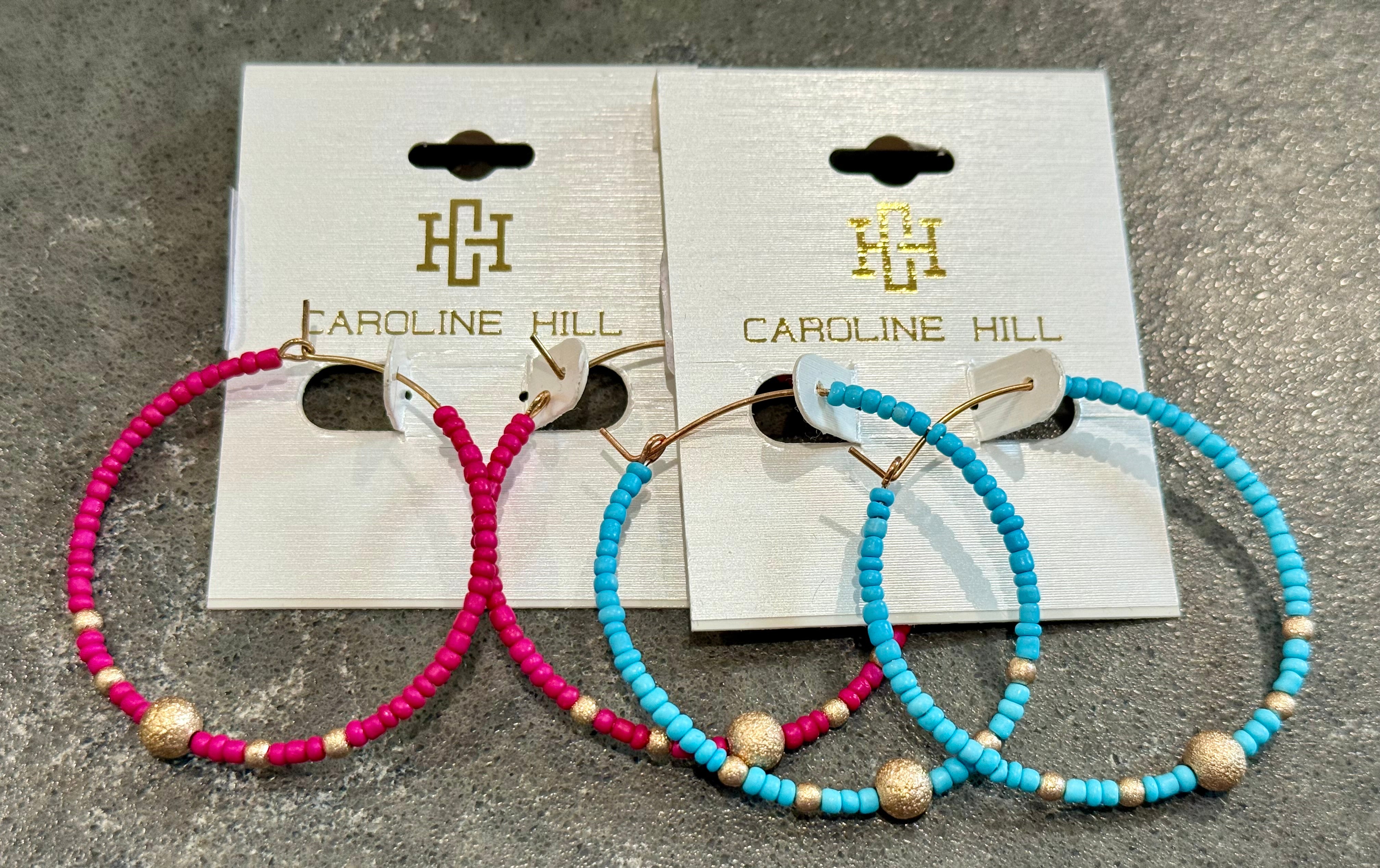 Maranda beaded Hoops-How Cute is That? Boutique
