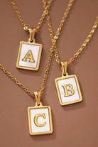 Initial Tag Necklace-How Cute is That? Boutique